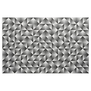 Black Grey White Retro Chic Geometric Squares Fabric