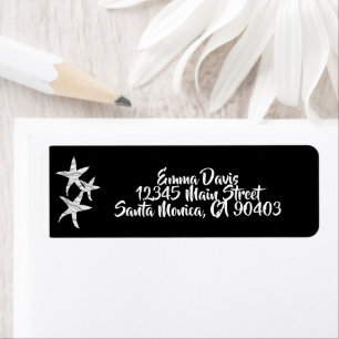 Black-grey-white seashell casual wedding