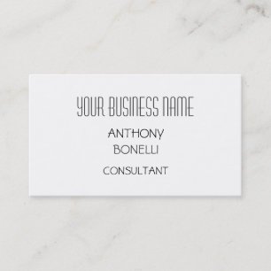 Black Grey & White Simple Charming Business Card
