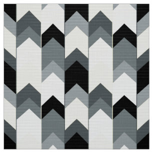 Black , grey, yellow chevron  fabric