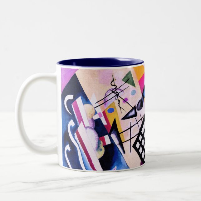 Black Grid, 1922 -  Kandinsky Two-Tone Coffee Mug (Left)