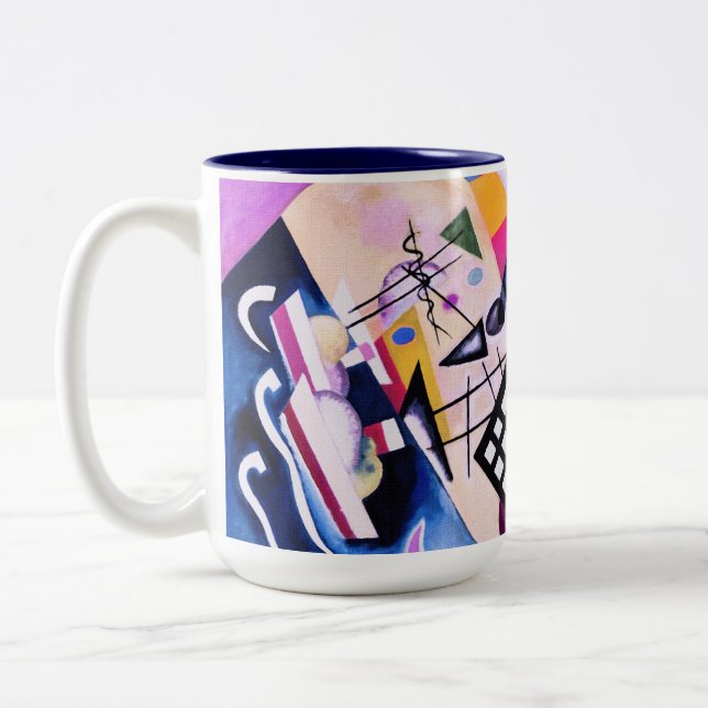 Black Grid, 1922 -  Kandinsky Two-Tone Coffee Mug (Left)