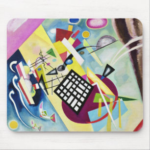 Black Grid Mouse Mat
