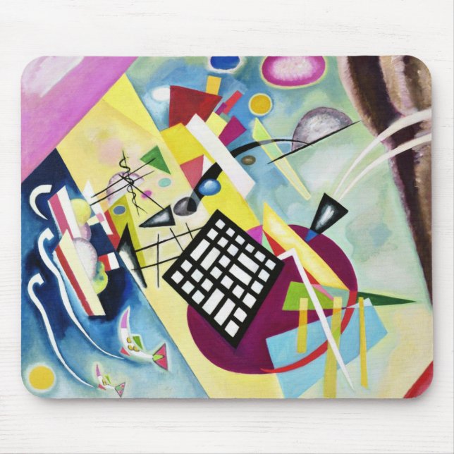 Black Grid Mouse Mat (Front)