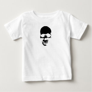 Black Grim Reaper Skull Baby T-Shirt