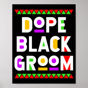 Black groom african american black history month poster