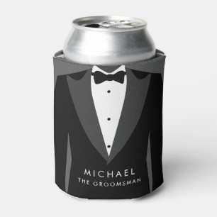 Black Groomsmen Cooler Gifts Can Cooler