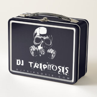 Black Grunge Skull Lunchbox