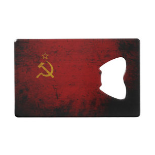Black Grunge Soviet Union Flag