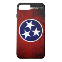 Black Grunge Tennessee State Flag