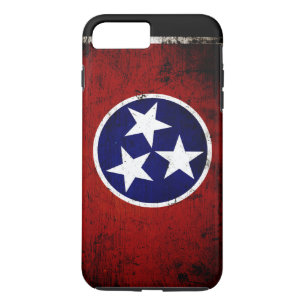 Black Grunge Tennessee State Flag iPhone 8 Plus/7 Plus Case