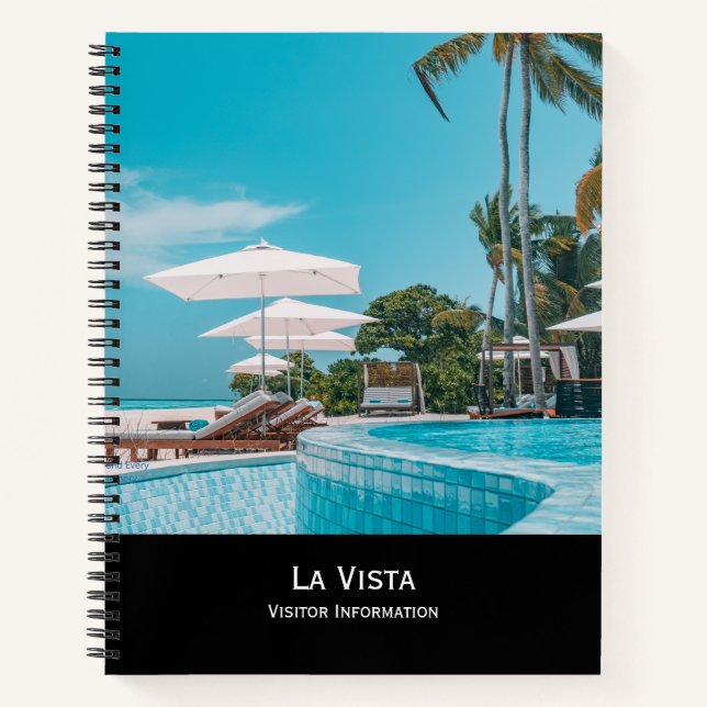 Black Guest Book | Modern Stylish Vacation Rental  (Front)