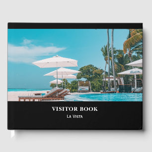 Black Guest Book Modern Vacation Rental Feedback