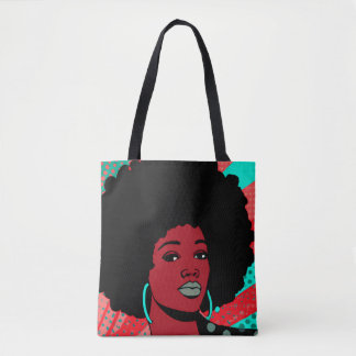 Black Gurl Pop Art Tote Bag