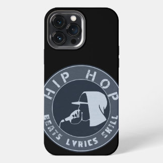 Black Guy in Hoodie Rapping on the Mic iPhone 13 Pro Max Case