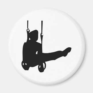 black gymnast icon magnet