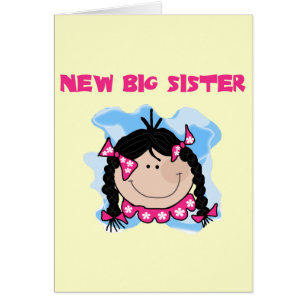 Black Hair New Big Sister  Tshirts and Gifts
