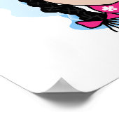 Black Hair World's Best Big Sister Gifts Poster (Corner)