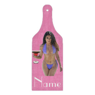 Black-haired Bikini Beauty Thunder_Cove Cutting Board