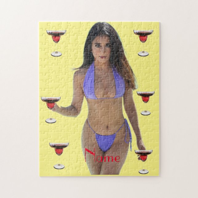 Black-haired Bikini Beauty Thunder_Cove  Jigsaw Puzzle (Vertical)