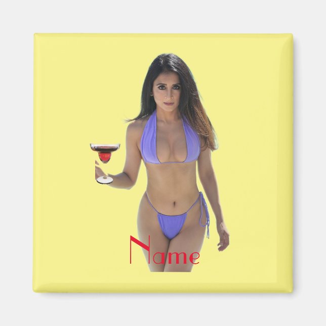 Black-haired Bikini Beauty Thunder_Cove  Magnet (Front)