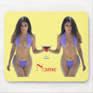 Black-haired Bikini Beauty Thunder_Cove Mouse Mat