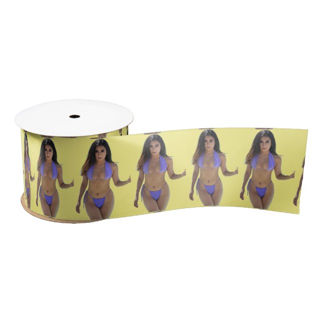 Black-haired Bikini Beauty Thunder_Cove  Satin Ribbon (Spool)
