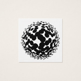 Black halftone circles on white background