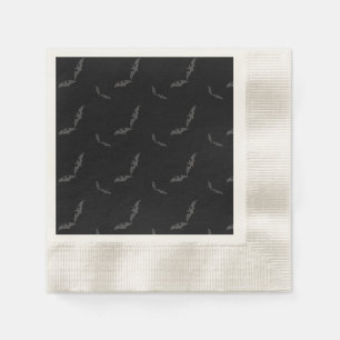 black Halloween/bat Napkins