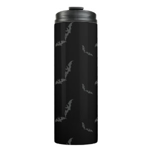 Black Halloween/bat Thermal Tumbler