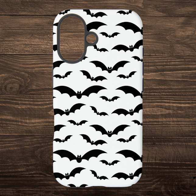 Black Halloween Bats Pattern Case-Mate iPhone Case (Creator Uploaded)