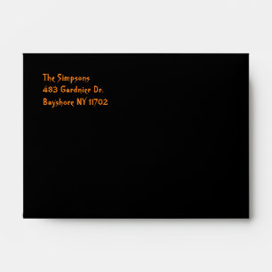 Black Halloween Envelopes