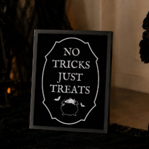 Black Halloween Goth Baby Shower  Favour Poster