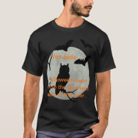 Black Halloween Owl & Bats