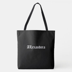 Black Halloween Personalised  Tote Bag