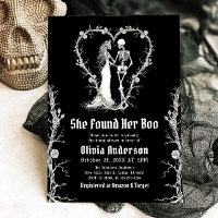 Black Halloween She Found Her Boo Bridal Shower