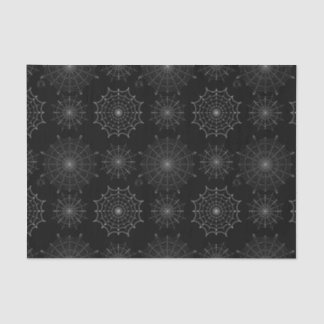 Black Halloween Spider Webs Tissue Paper