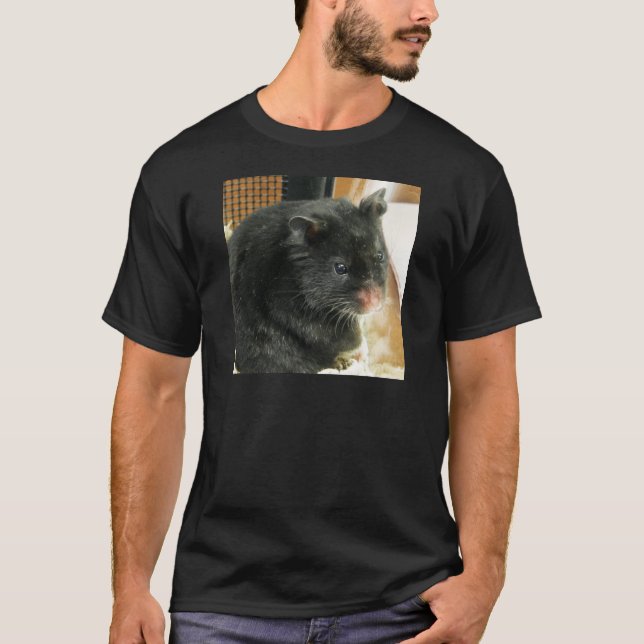 Black Hamster T-Shirt (Front)