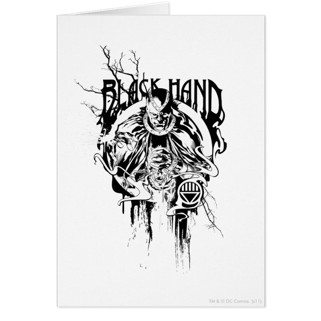 Black Hand 0 Graphic Collage, Black and White (Front)