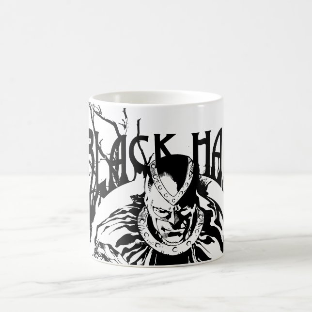 Black Hand 0 Graphic Collage, Black and White Coffee Mug (Center)