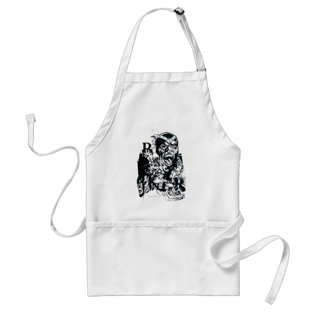 Black Hand and Skull Collage Standard Apron (Front)