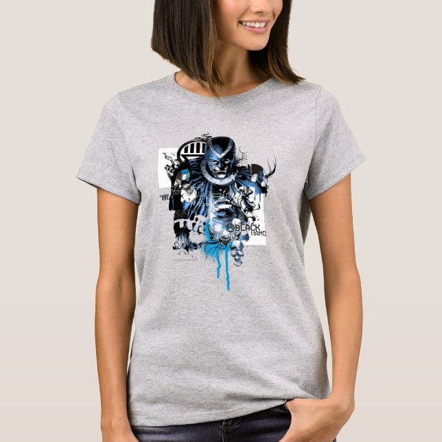 Black Hand - Blue Collage T-Shirt (Front)