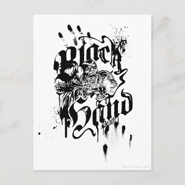 Black Hand - Collage Postcard (Front)
