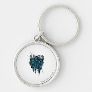 Black Hand - Graphic Collage Key Ring
