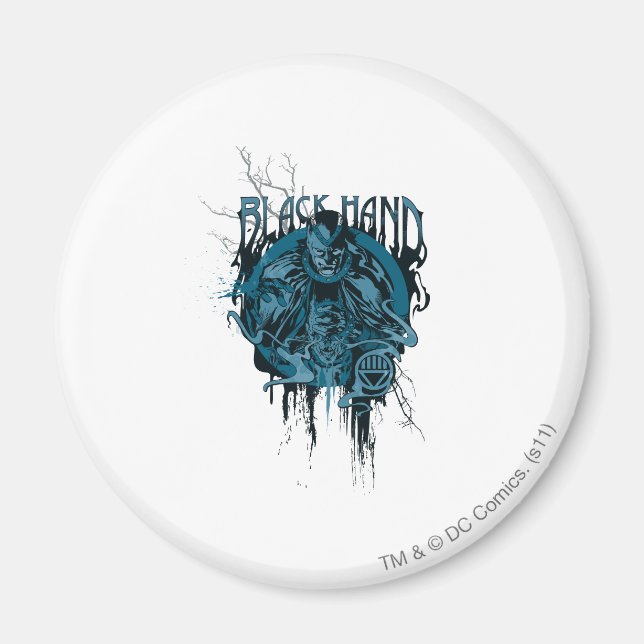 Black Hand - Graphic Collage Magnet (Front)