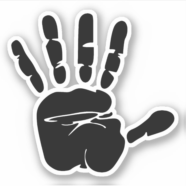 Black hand print sketch (Front)