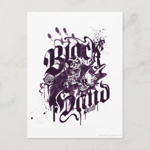 Black Hand - Purple Collage Postcard