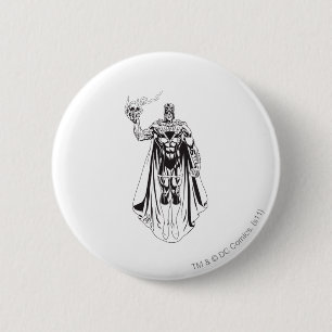 Black Hand with Skull 3 6 Cm Round Badge