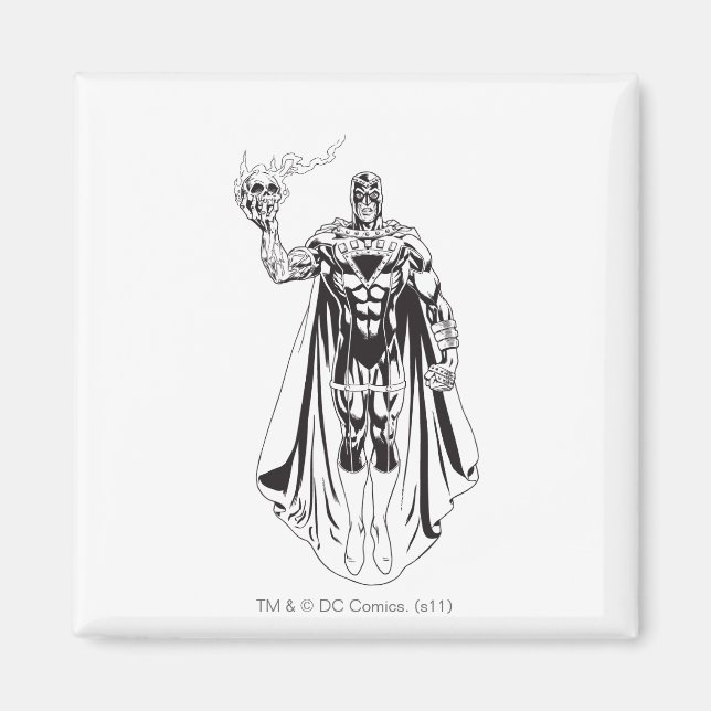 Black Hand with Skull 3 Magnet (Front)