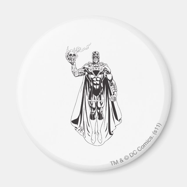 Black Hand with Skull 3 Magnet (Front)